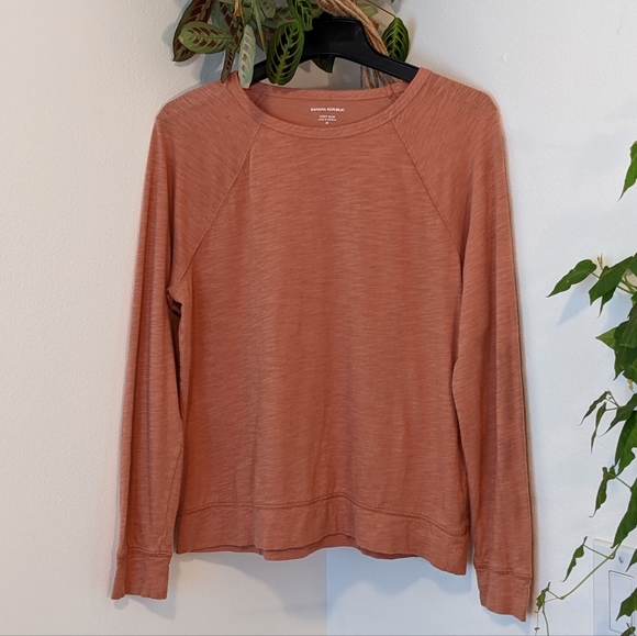 Banana Republic Tops - Banana Republic Raglan Cozy Slub Long Sleeve T-shirt